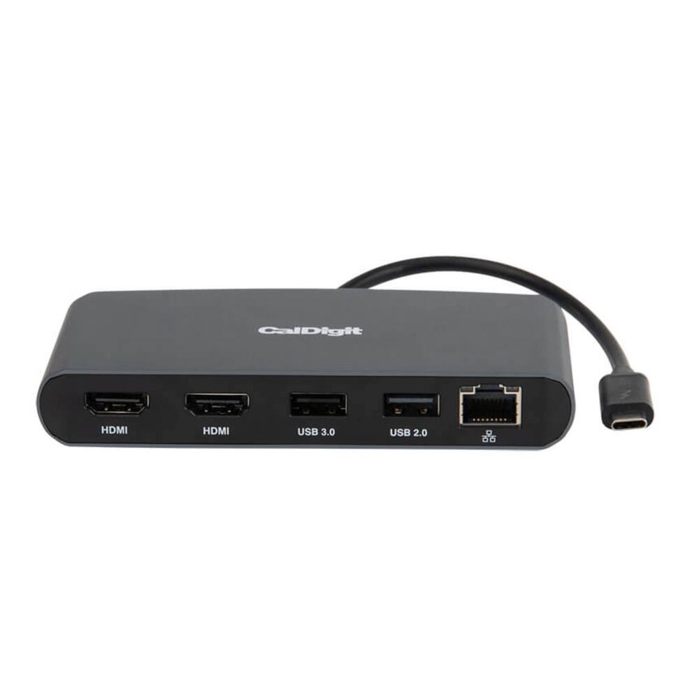 CalDigit Thunderbolt USB-C 3 Mini Dock Dual 4K Display Adapter Aluminum Mac PC